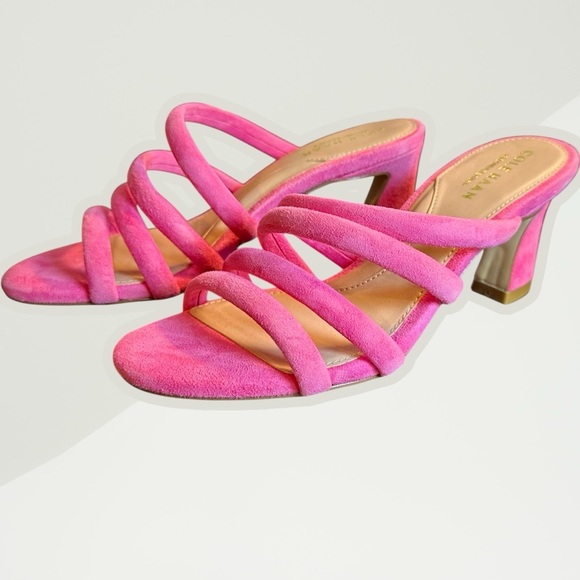 NWT Cole Haan ‘Adella Sandal 65’ in Pink Suede Size 5 - Picture 1 of 16